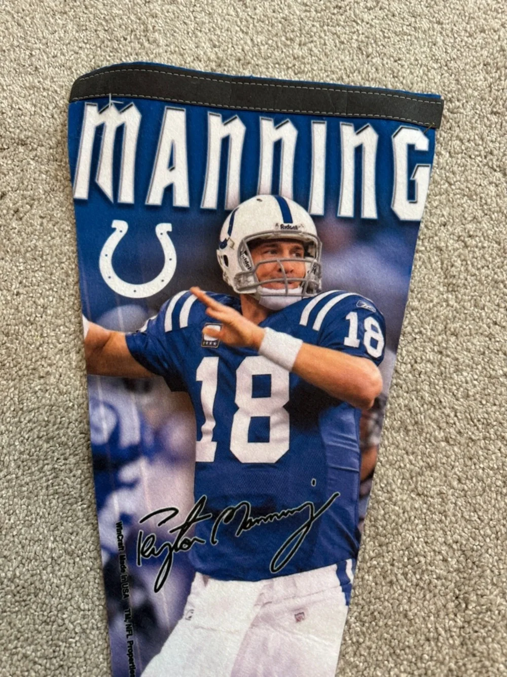 Wincraft Colts Blue White Peyton Manning Pennant